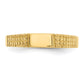 Polished Closed Back Childs Rectangular Signet Ring - WBC