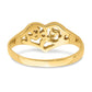 Cut-out BABY Heart Baby / Childs Ring - WBC