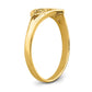 Cut-out BABY Heart Baby / Childs Ring - WBC
