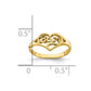 Cut-out BABY Heart Baby / Childs Ring - WBC