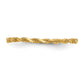 Diamond-cut Textured Rope Band Ring - WBC