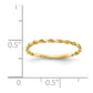 Diamond-cut Textured Rope Band Ring - WBC
