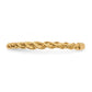 Polished Twisted Rope Ring - WBC