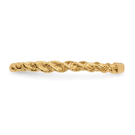 Polished Twisted Rope Ring - WBC