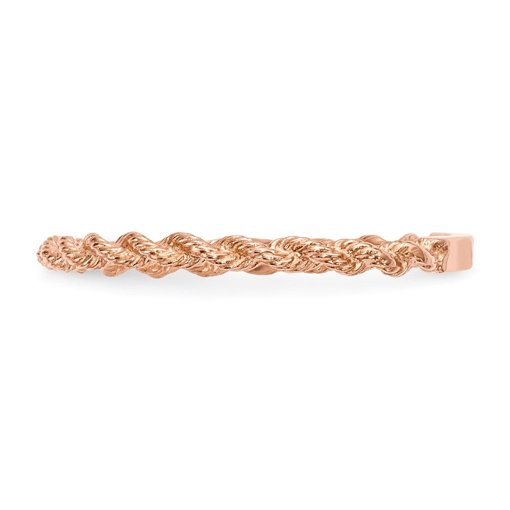Polished Twisted Rope Ring - WBC