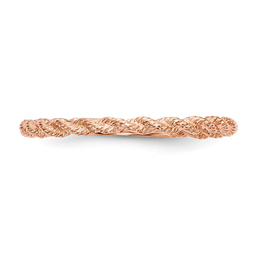 Polished Twisted Rope Ring - WBC