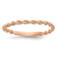 Polished Twisted Rope Ring - WBC