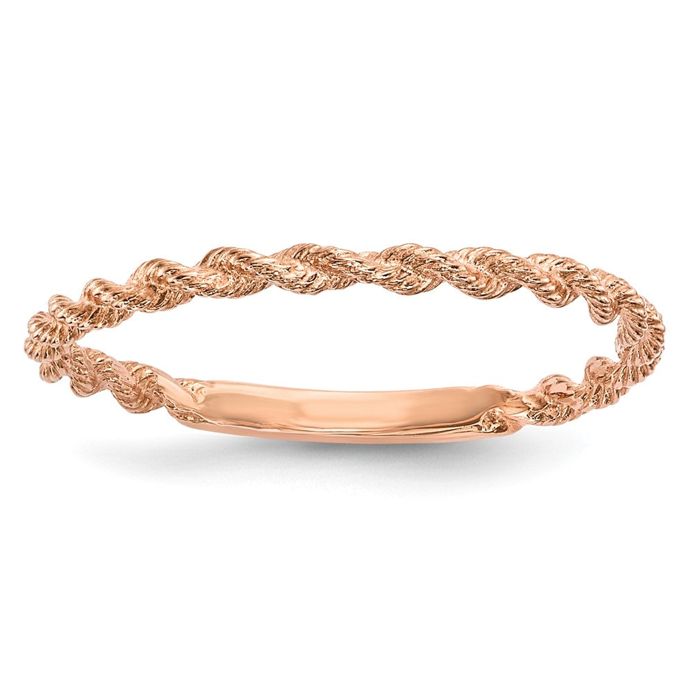 Polished Twisted Rope Ring - WBC