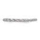 Polished Twisted Rope Ring - WBC
