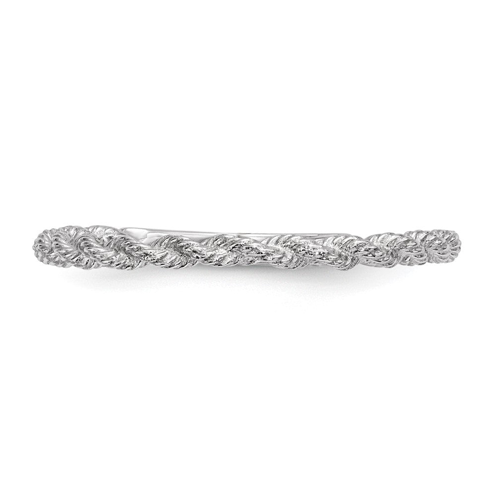 Polished Twisted Rope Ring - WBC