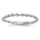 Polished Twisted Rope Ring - WBC