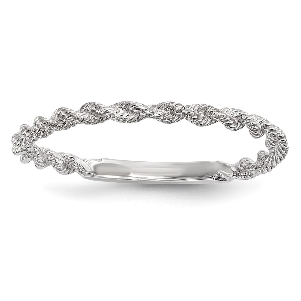 Polished Twisted Rope Ring - WBC