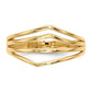 Polished Curved 4-Bar Ring - WBC