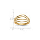 Polished Curved 4-Bar Ring - WBC