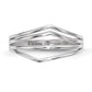 Polished Curved 4-Bar Ring - WBC