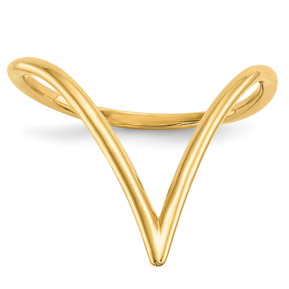 Polished Chevron Shaped Ring - WBC