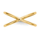 Polished Double Crisscross Ring - WBC