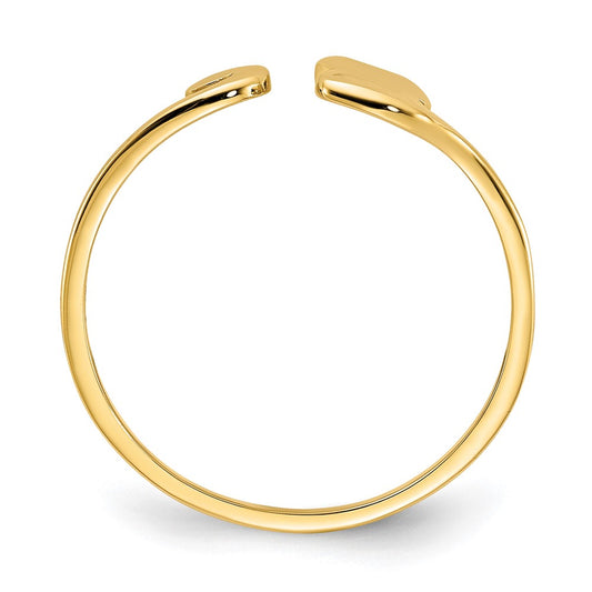 Polished Cat Adjustable Cuff Ring - WBC