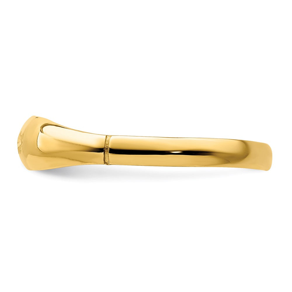 Diamond-cut Domed Band Ring - WBC