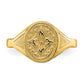 Oval Flower Baby / Childs Ring - WBC