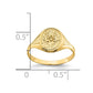 Oval Flower Baby / Childs Ring - WBC