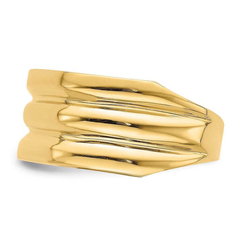Polished Triple Ridge Dome Ring - WBC