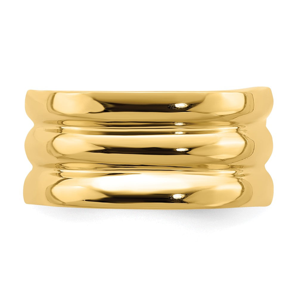 Polished Triple Ridge Dome Ring - WBC