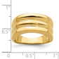 Polished Triple Ridge Dome Ring - WBC