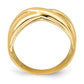 Polished with Cut Out Sides X Dome Ring - WBC