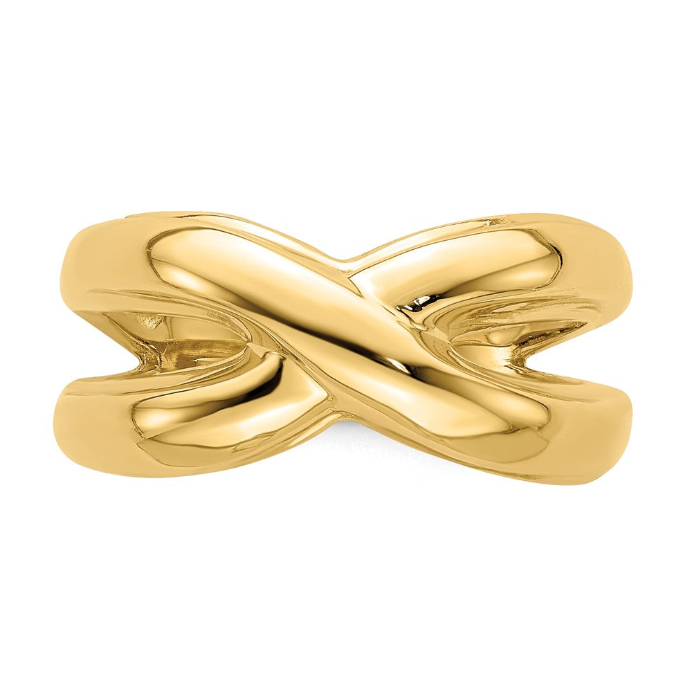Polished with Cut Out Sides X Dome Ring - WBC