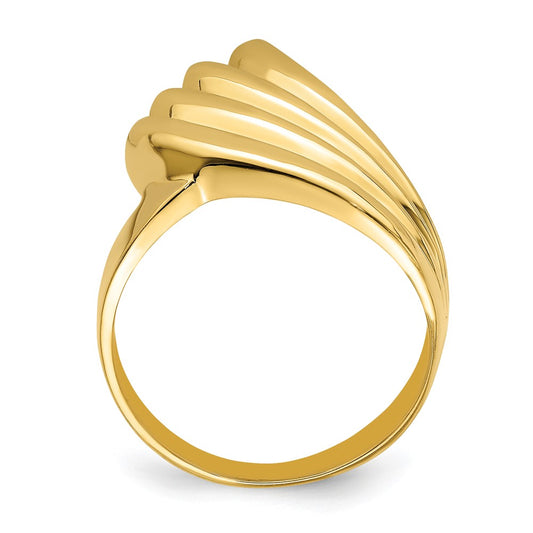 Polished Fish Tail Ring - WBC
