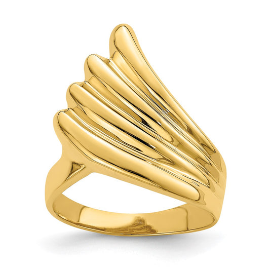 Polished Fish Tail Ring - WBC