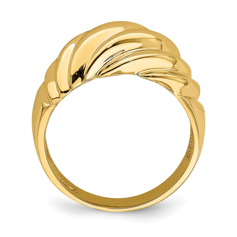 Polished Shrimp Fashion Ring - WBC