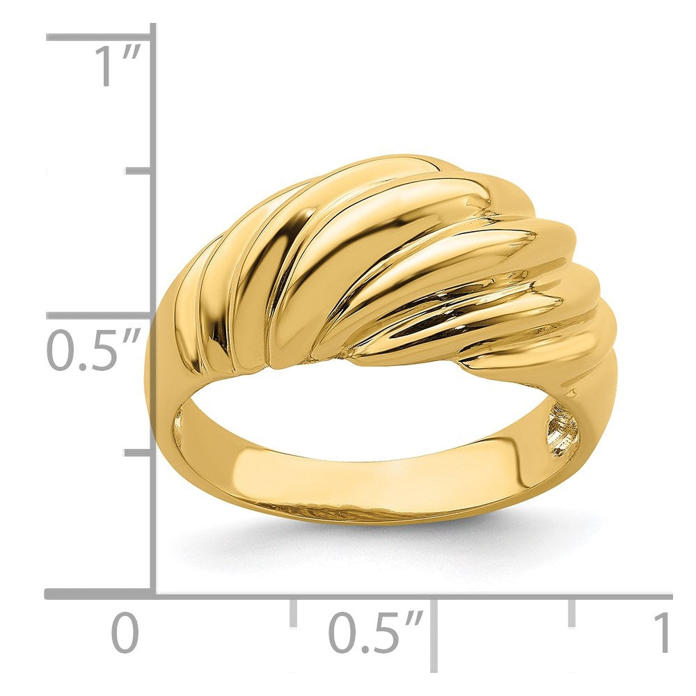 Polished Shrimp Fashion Ring - WBC