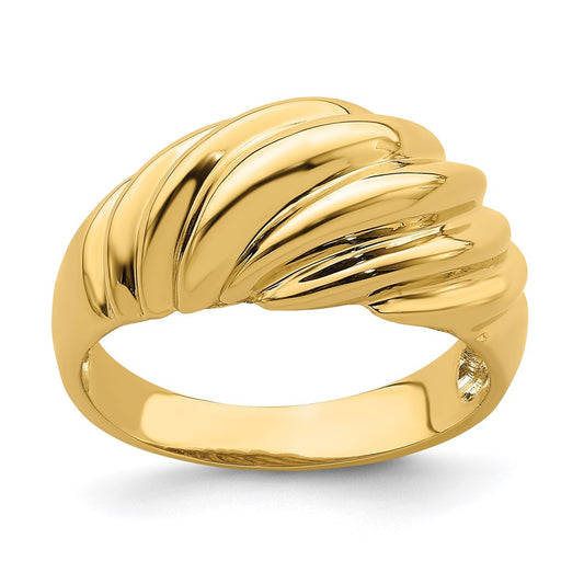 Polished Shrimp Fashion Ring - WBC