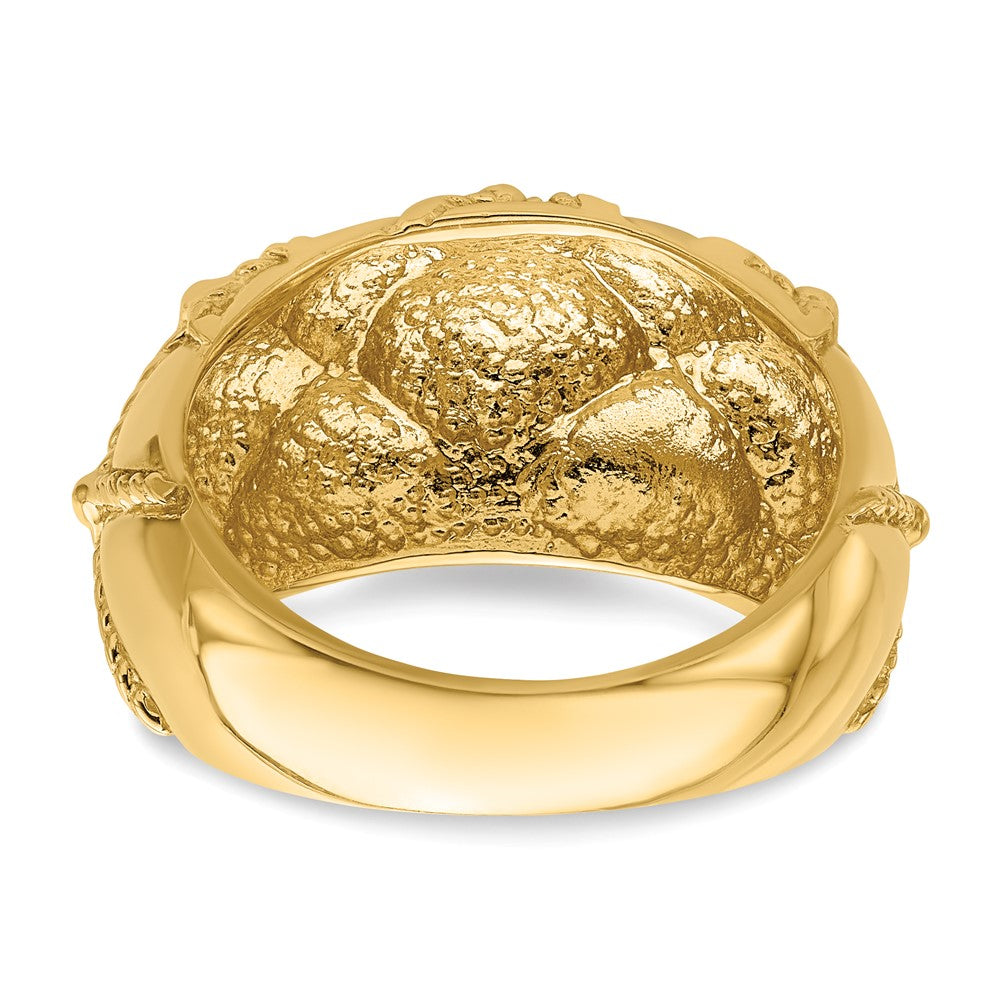 Quilted Rope Solid Dome Ring - WBC
