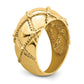 Quilted Rope Solid Dome Ring - WBC