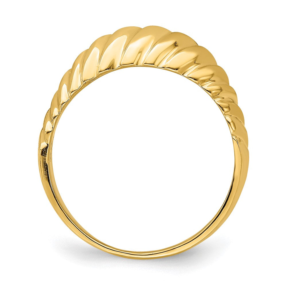 Polished Shrimp Dome Ring - WBC