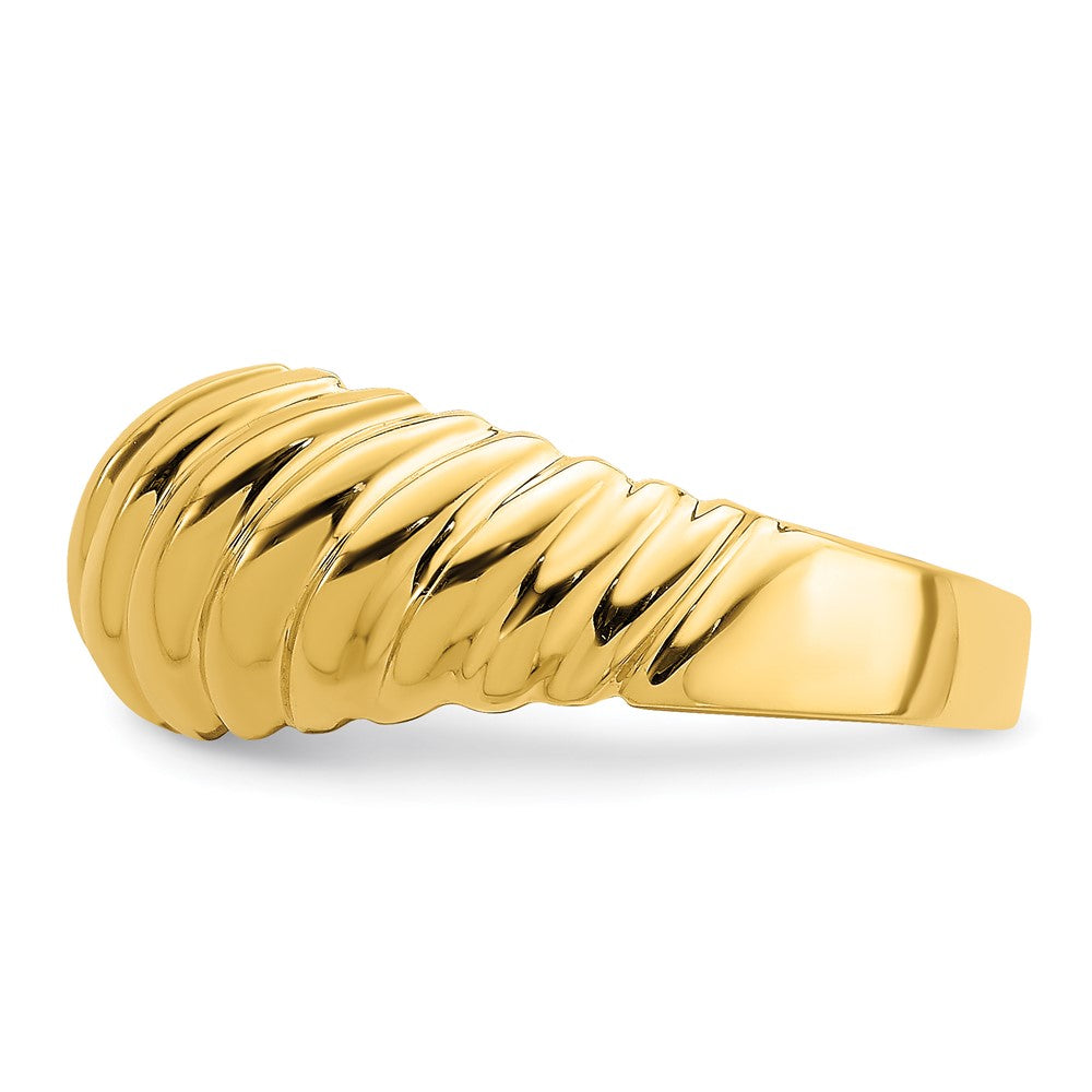 Polished Shrimp Dome Ring - WBC