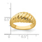 Polished Shrimp Dome Ring - WBC