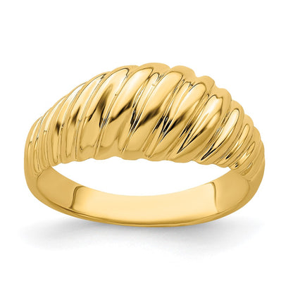 Polished Shrimp Dome Ring - WBC