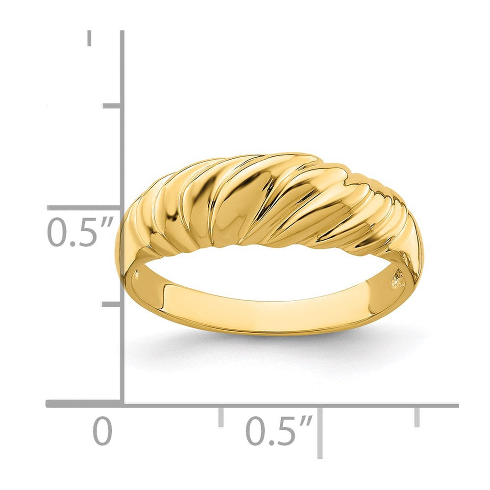 Polished Twist Dome Ring - WBC