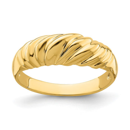 Polished Twist Dome Ring - WBC