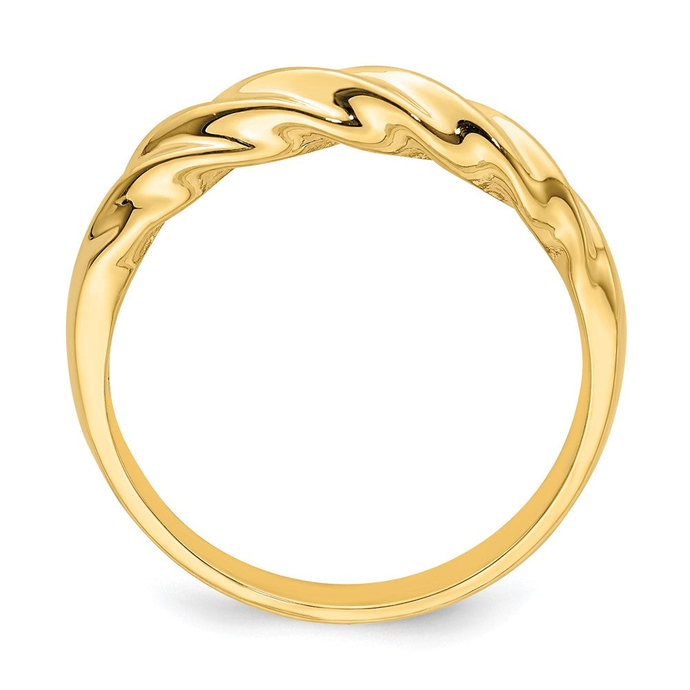 Polished Thin Ribbed Dome Ring - WBC