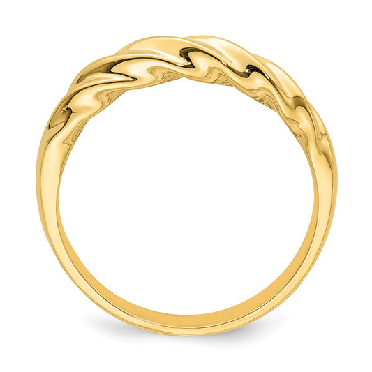 Polished Thin Ribbed Dome Ring - WBC