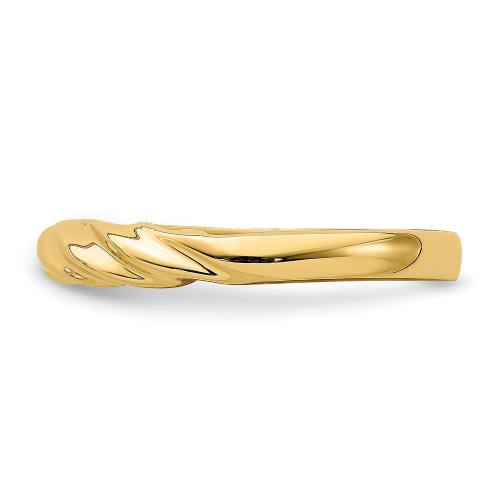 Polished Thin Ribbed Dome Ring - WBC