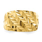 Diamond-cut Arrow Slash Dome Ring - WBC