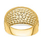 Diamond-cut Arrow Slash Dome Ring - WBC