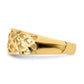 Solid Diamond-cut Woven Pattern Dome Ring - WBC