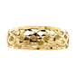 Solid Diamond-cut Woven Pattern Dome Ring - WBC